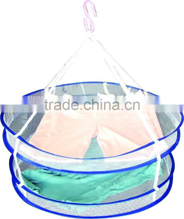 Mesh Folding Wire Hanging Large Laundry Hamper For Home Use