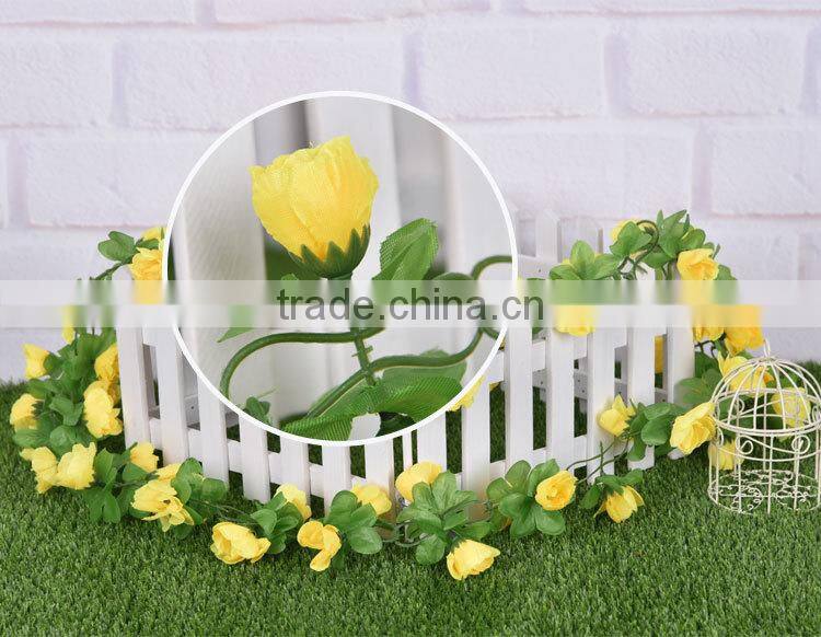 artificial hanging vine plant silk leaf garland