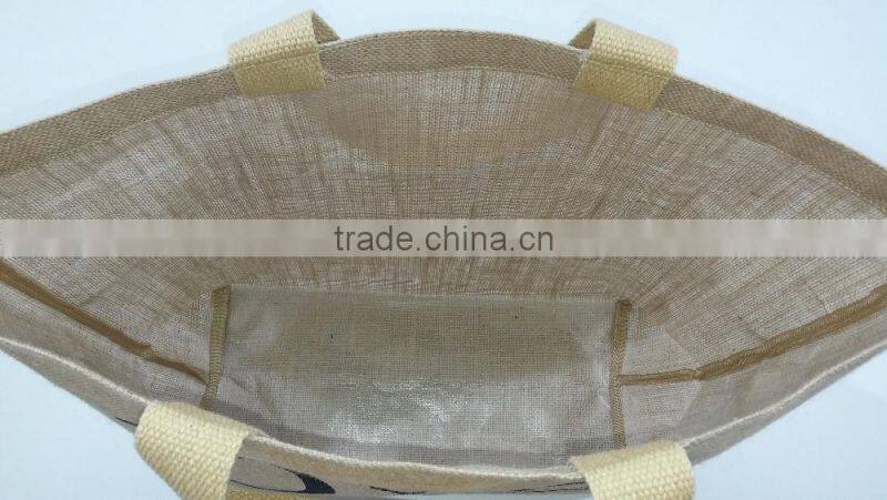 Jute Bag - web handle tote bag - natural - safe for nature