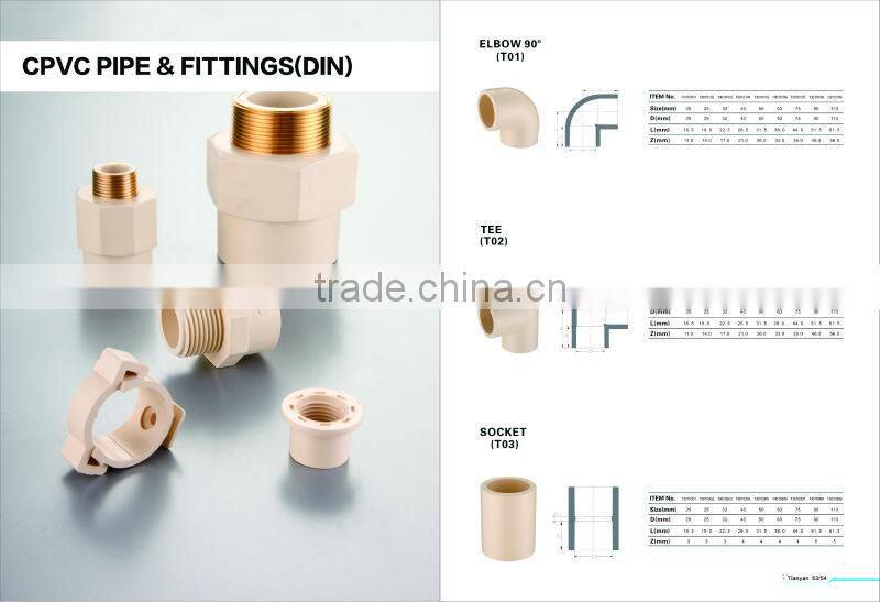 CPVC PIPE AND FITTINGS (DIN)