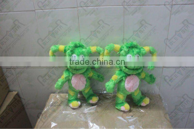 .character popular green cartoon stuffed toys