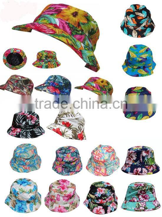 Beautiful Flower Bucket Hat Wholesale , Tie Dyed Bucket Hat, Bucket Hat
