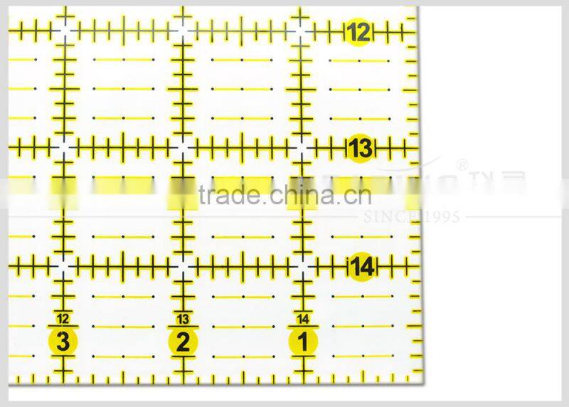 Acrylic patchwork ruler in 16cm*16cm 3mm thicklness #KPR1616