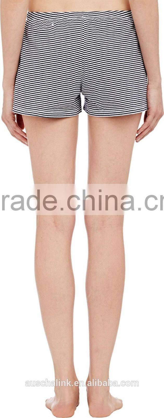 hot sale women stripe custom boxer shorts wholesale OEM service