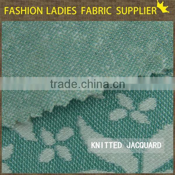 NEW ARRIVAL FALL T/PS 97/3 LADIES BASE SHIRT GARMENTS DRESS KNITTED JACQUARD FABRIC