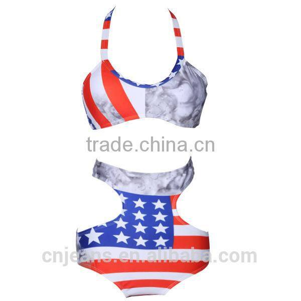 GZY 2015 stocklot high waist fashion lovely girl super bikini swinwear