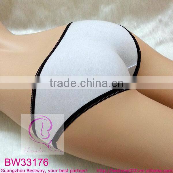 Back soft cotton panties ladies sexy front transparent lace panties