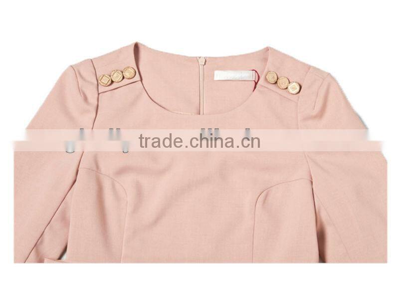 Elegant big size women sleeve evening chevron dress