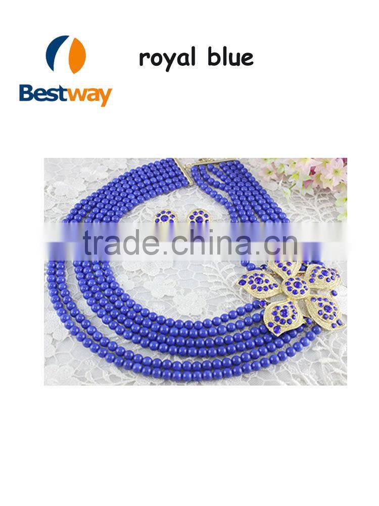 Bestway bead jewelry wholesale BJ0010 2015 african bead jewelleri set