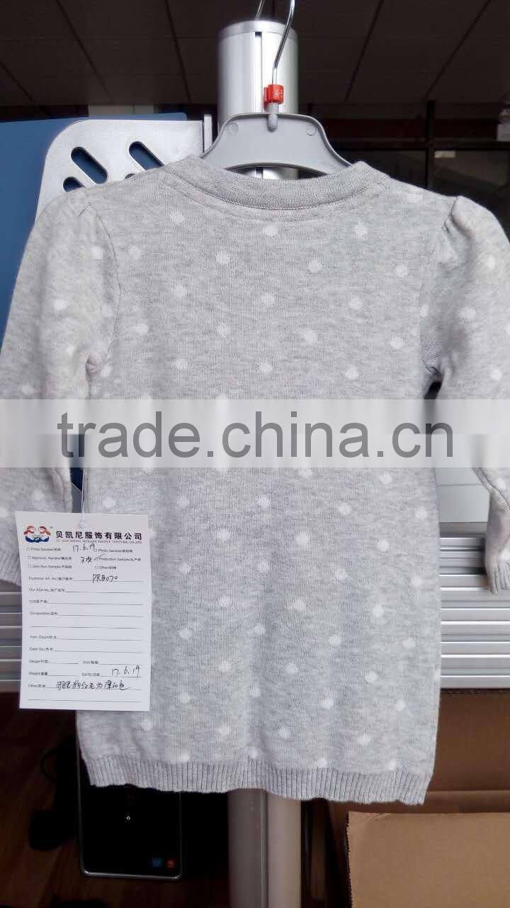 (KD038)hot sale jacquard kids chirstmas sweater