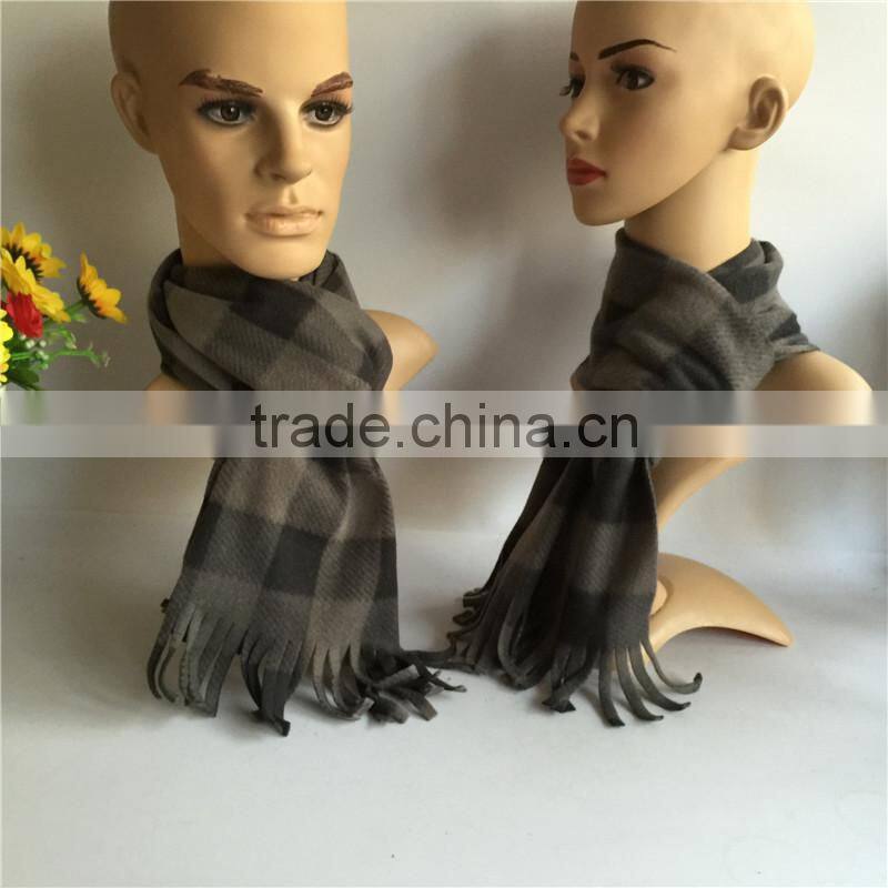 Sell well cheap price promotional black windproof polar fleece sport scarf factory