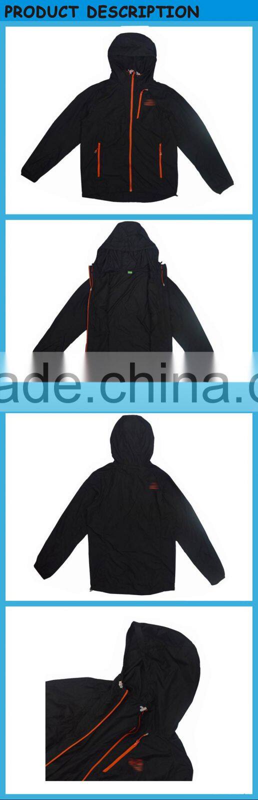 Soild Black Super Thin Fall Wearing Jacket Coat Mens Online Shopping
