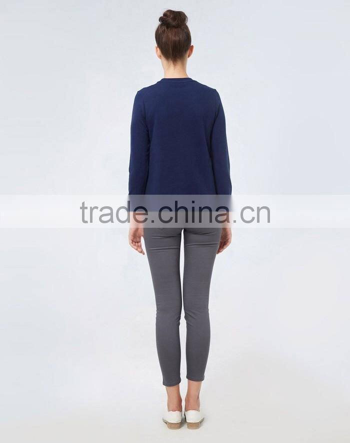 Trendy plain wholesale crewneck sweatshirt