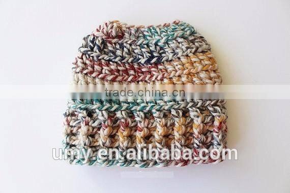 Pony Tail Crochet Pattern Messy Bun Hat