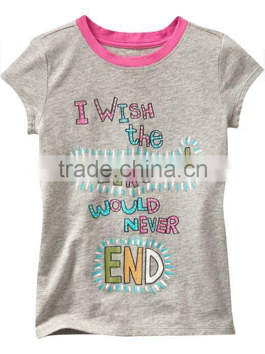 INFANT & TODDLER PRINTED T SHIRT WITH LAPPED SHOULDERS