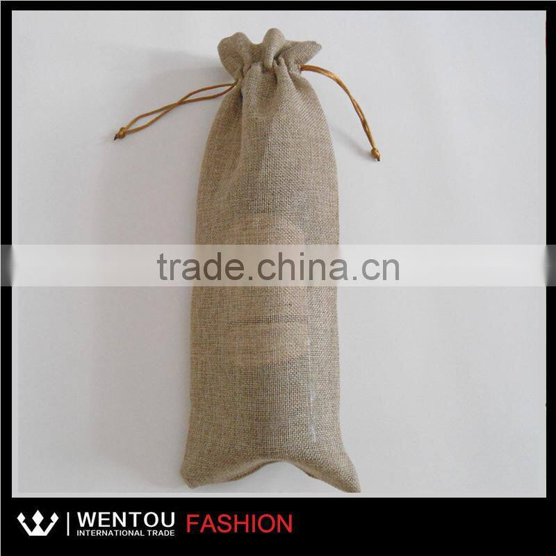Hot sale wholesale burlap wine bags
