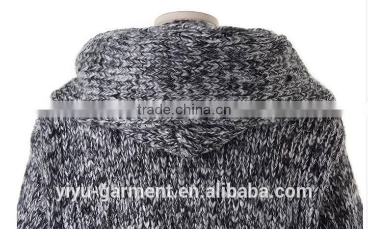 Korea Winter Long Coat Wholesale Knit Hooded Cardigan women sweater