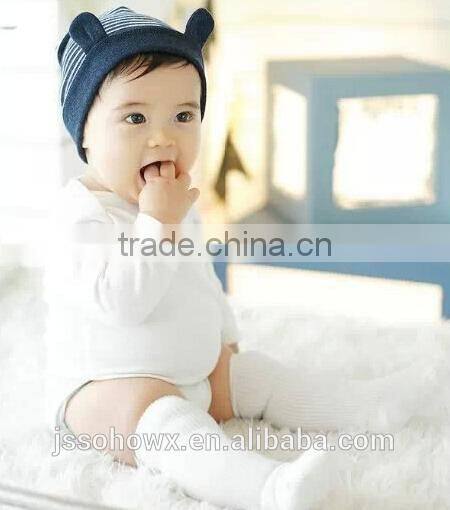 cute bear designer knit cotton baby hat, personalized baby hats
