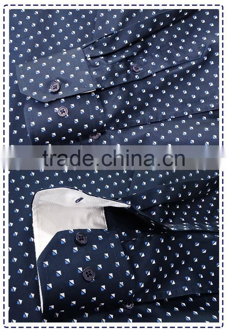 Men printed casual long sleeve shirt fancy mens clothing shirts