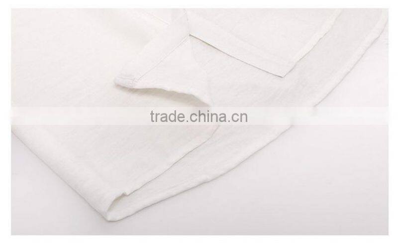 Cheap Woman 3/4 long sleeven white shirts summer 2017