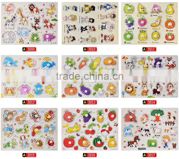 2017 toys puzzle Wooden toy letters puzzle wooden alphabet learning toy