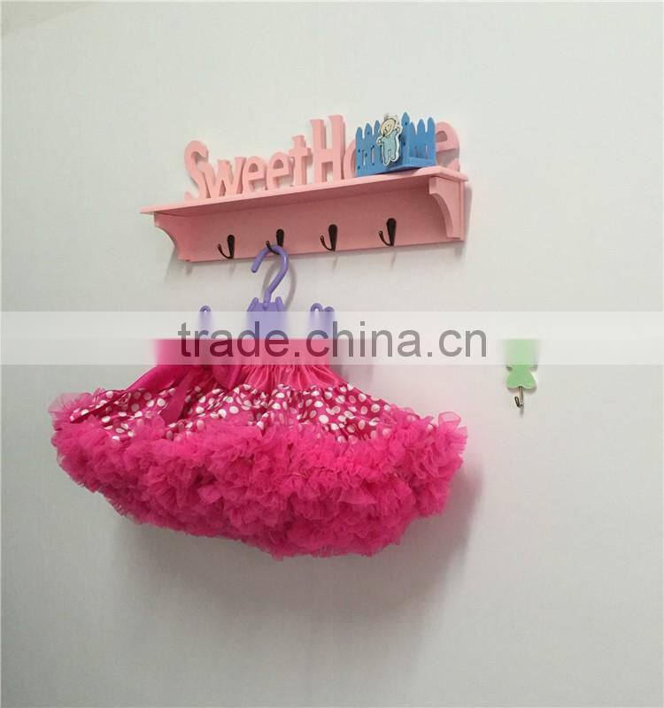 MOQ 1PCS satin hot pink dot tutus