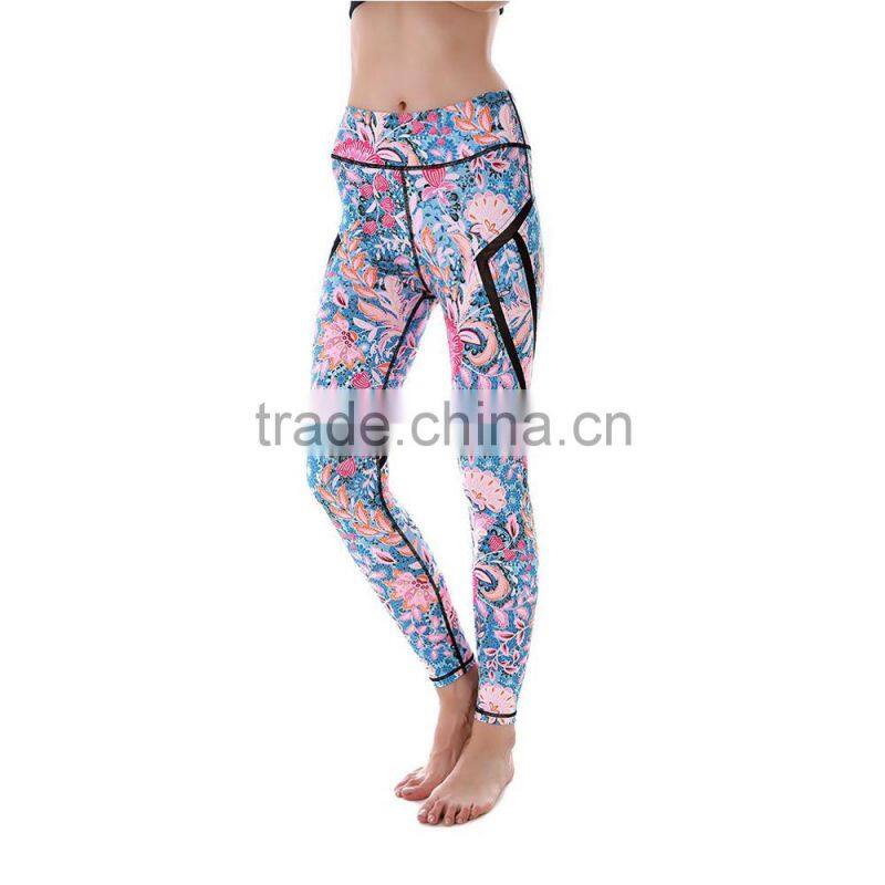 leopard net patched skeleton yoga jogging legging /morning xg high waist plus size flower athletic yoga pants capris trousers