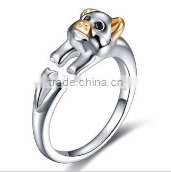 Old Chinese"Chinese Twelve Zodiac" Silver The Twelve Animal of Year Knuckle Open End Ring