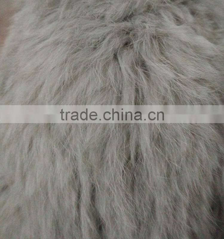 SJ018-02 100% Real Rabbit Animal Fur Shell Coats Both Side Furs