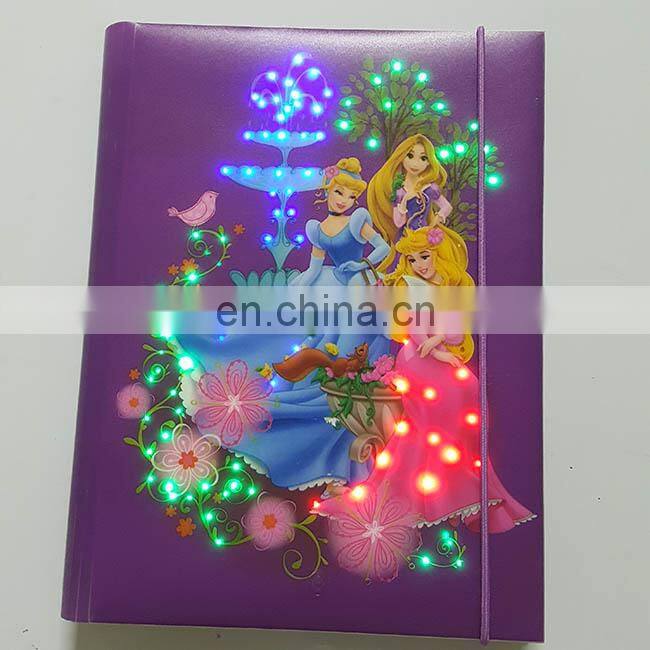 Lighting up tote portable colorful paper gift bag