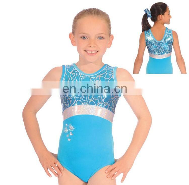 super quality new spandex tank top gymnast leotard for little young girl