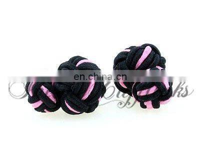 silk knot elastic cuflinks