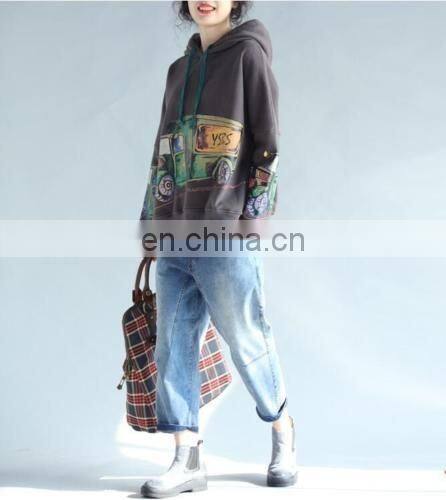 Fashion Hooded Sweater winter Women Casual short Sweatshirt pullover Hoodies