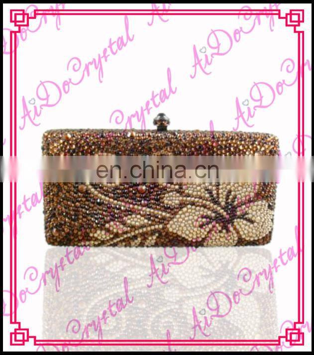 Aidocrystal bridal envelope clutch for fashion lady golden color
