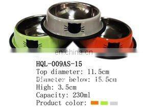 Stainless steel dog bowl
