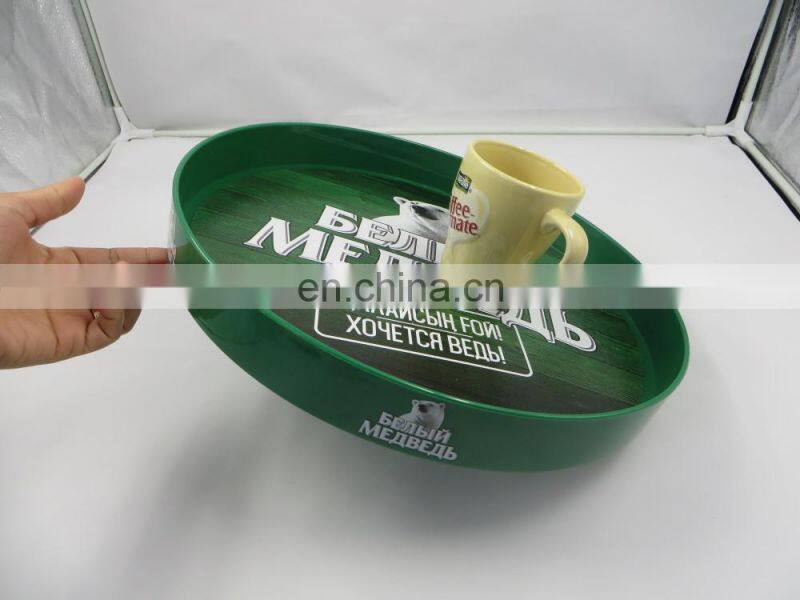 PS plastic beer bottle non slip bar serving tray