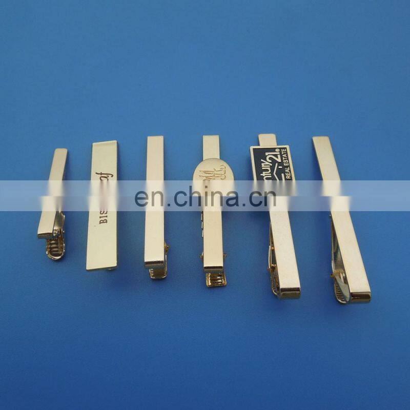 Stock custom shape gold silver metal solid cufflinks