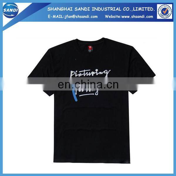 Promotional custom logo print sports t-shirt