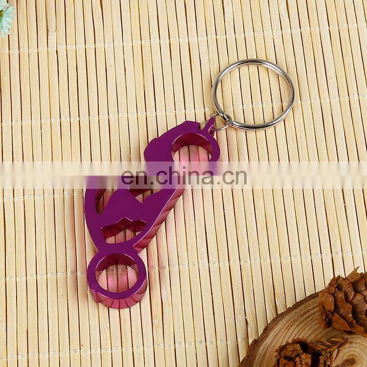 Cheap items to sell meal bottle opener key chain ring for promotion