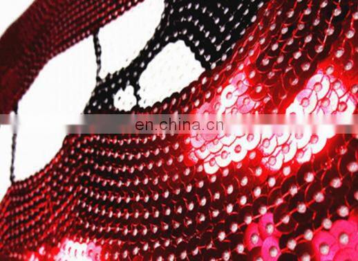 Embroidered Patches Lip / Lipstick Iron On Patch Sewing On Sequins