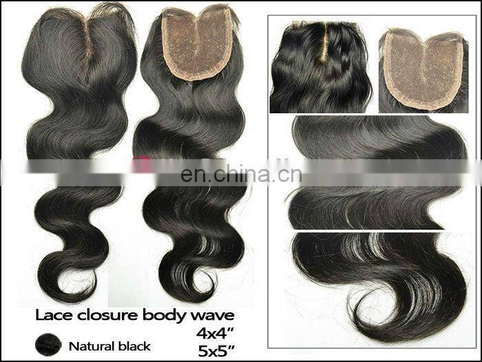 2016 hot selling top quality Popular Style Brazilian body wave Virgin Hair Bundle With Closure silk base closure with baby hair