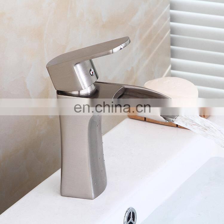 Hot sale single Handle Waterfall Bathroom Sink faucet