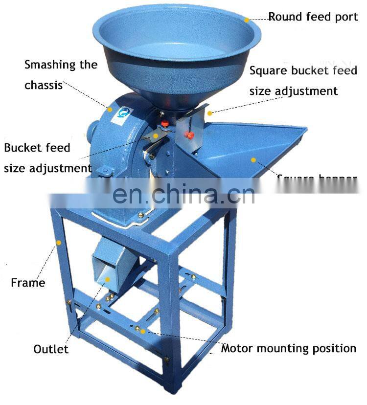 150kg / h maize grinding machine / small corn mill grinder for sale / chicken feed grain corn crusher