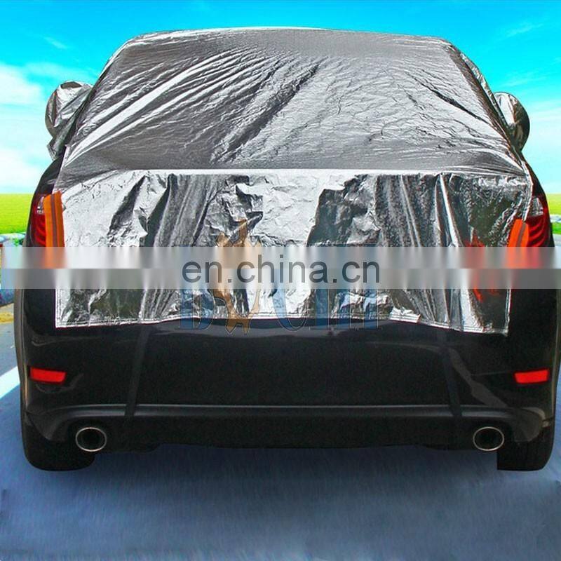 Aluminum half car cover with long type