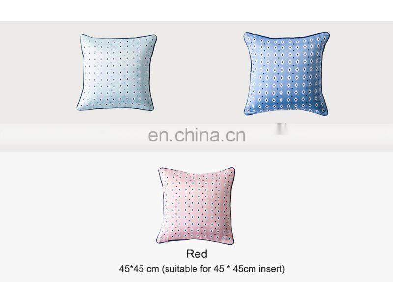 RAWHOUSE Wholesale price satin geometric pillowcase 45*45cm cushion covers set
