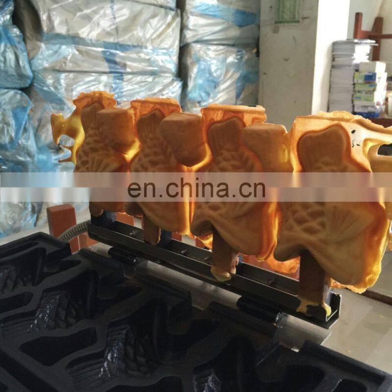 2016 Fast Food High Efficiency Ice Cream Taiyaki Machine/ Ice Cream Fish Waffle Maker Machines Cone