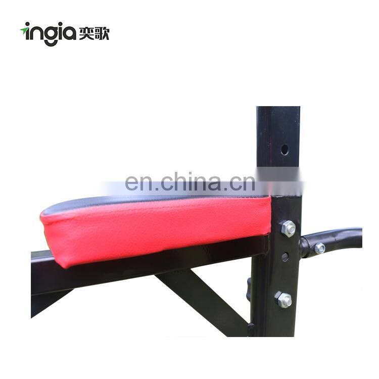 Home Gym Chin Up Station Adjustable Power Tower With Pull Rope