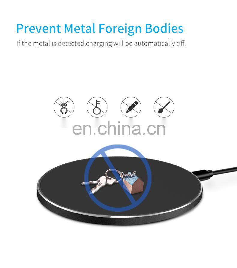 New Hot Sale Cell Phone wireless charger Fast Wireless Charging Station 10W Wireless Charger