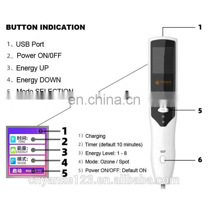 Best Quality ozone plasma lift pen machine 2 in 1 beauty equipment for acne treatment