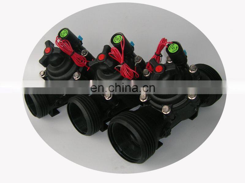 6-24v DC Latching Solenoid Controlled Valve with 2W internal controls & flow stem for Battery Operated Controllers